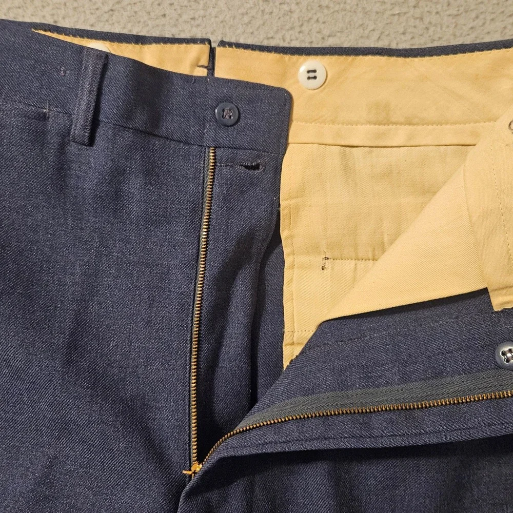 Vintage 1951 USAF Wool Serge Trousers Blue 84 Barry Sportswear 32x33 Military